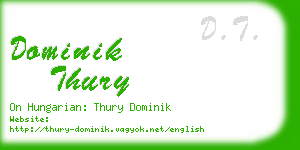 dominik thury business card